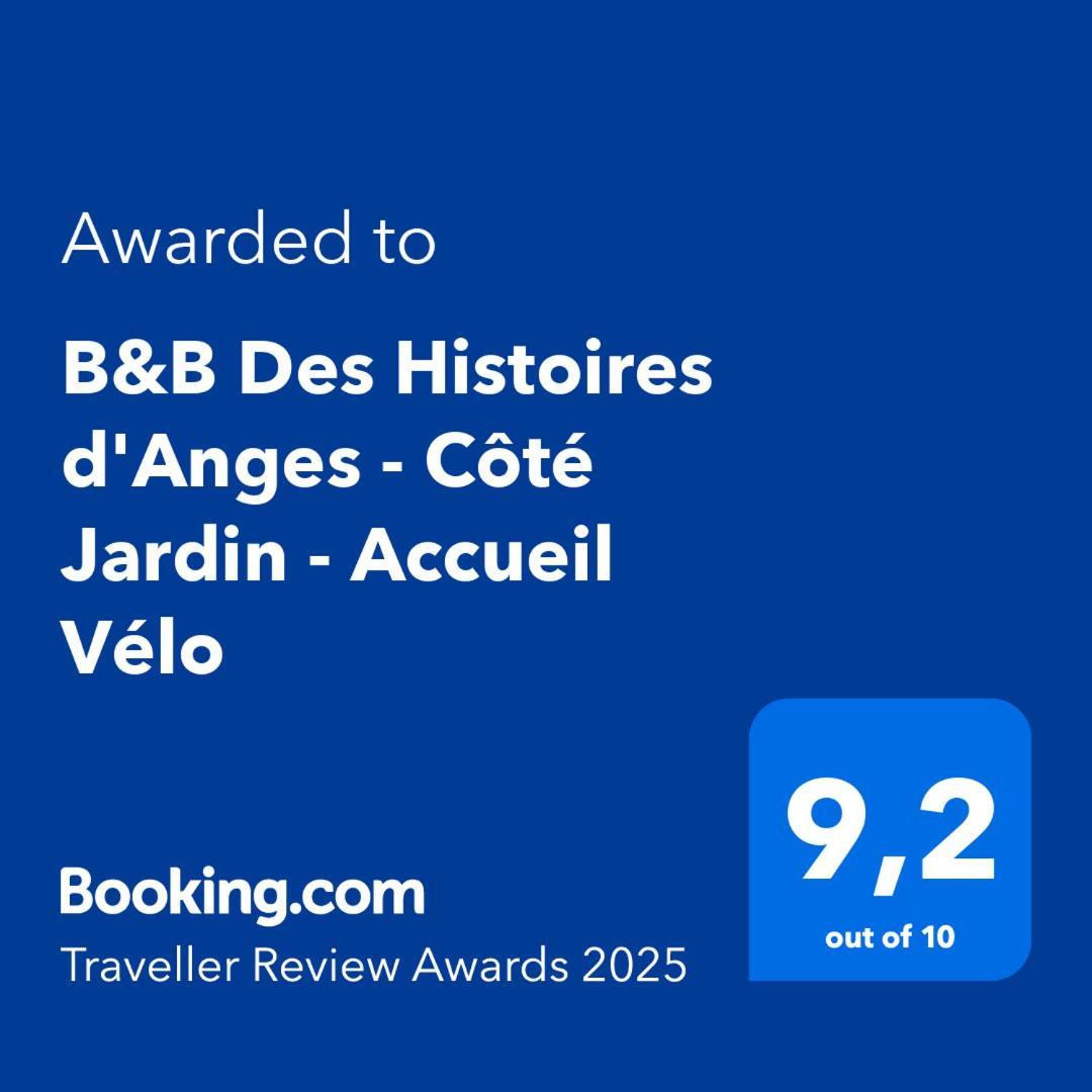 B&B Des Histoires D'Anges - Cote Jardin - Accueil Velo Турню Экстерьер фото